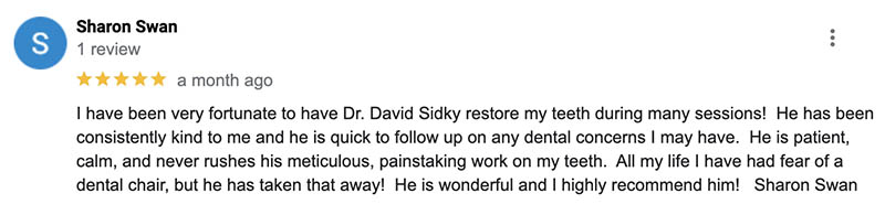 A review by a patient of Auburn Dental Group for Dr. Sidky
